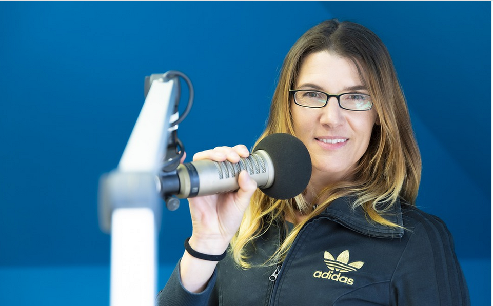 a podcaster